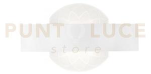 Applique a parete led himalaya bianca 11w 1210lm 4000k 24x5,5x13cm 