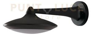 Applique da esterno led alyson nera 12w 1300lm 4000k ip44 24x10cm i