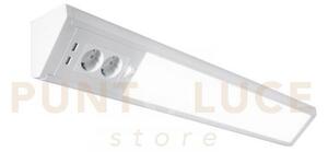Barra sottopensile angolare led habilis bianco 15w 1750lm 4000k 2 p