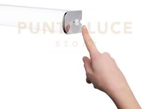 Applique led blaster bianca e cromo 15w 1720lm 4000k ip44 60x 5,3x5