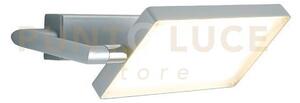 Applique a parete led book grigia 18w 1820lm 3000k 22,5x15x10cm ori