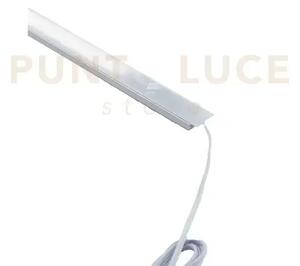 Barra led ad incasso line dc12v argento in alluminio e policarbonat