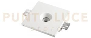 Incasso tubex bianco 16x16x5,4cm in gesso verniciabile