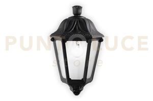 Dafne applique a parete nero 1 luce attacco e27 h.35cm vetro antigi