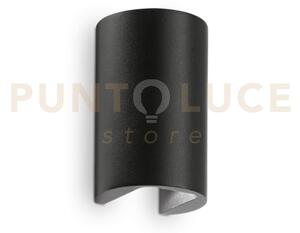 Apollo applique a paret doppia emissione led 4000k 6w 800 lm nero 