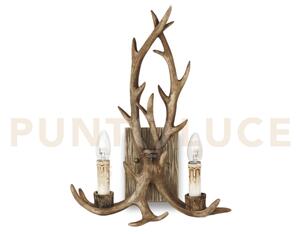 Chalet applique a parete in resina e legno decorazione artigianale 
