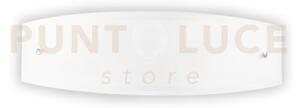Ali applique a parete 2 luci attacco e27 in vetro bianco