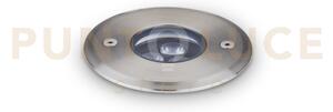 Floor segnapassi in alluminio e vetro led 3000k 3,5w / 330 lm d.9cm