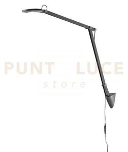 Lampada da lettura led locke grigia 6w 700lm 4000k 53x55cm orientabile