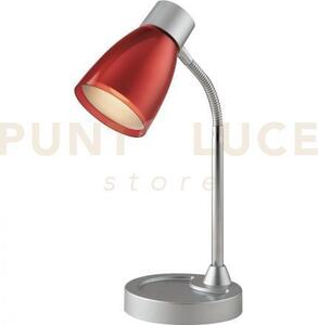 Lampada da tavolo arkimede orientabile rosso 1 luce attacco e14 13