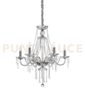 Amadeus lampadario a sospensione in vetro,cristallo e metallo d.67
