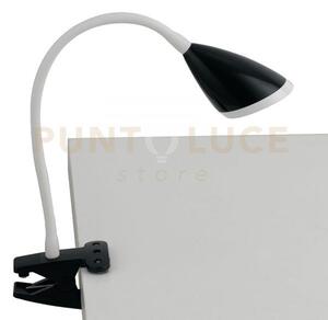 Lampada da lettura led hegel nera con pinza 3,7w 450lm 4000k 9,5x9