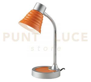 Lampada da scrivania leonardo arancio 1 luce attacco e14 13x39cm