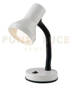 Ldt lampada da scrivania flessibile pulsante on-off bianca 1 luce a