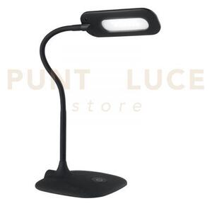 Lampada da lettura led darwin nera con braccio orientabile 4,8w 700