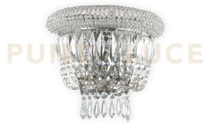 Dubai applique cromo con cristalli molati 2 luci attacco e14