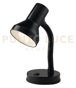 Ldt lampada da scrivania flessibile pulsante on-off nera 1 luce att
