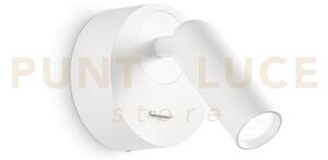 Bean applique a parete led 3000k 3w 200 lm bianco con interruttore
