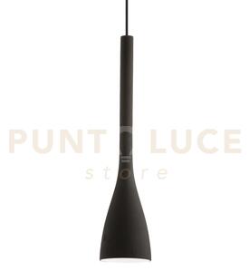 Flut sospensione in vetro soffiato nero 1 luce attacco e27 14,5cm