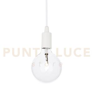 Edison sospensione in metallo e cavo in tessuto 1 luce attacco e27 