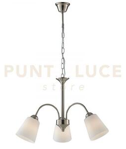 Lampadario a lampadario a sospensione 1162 nickel 3 luci attacco e