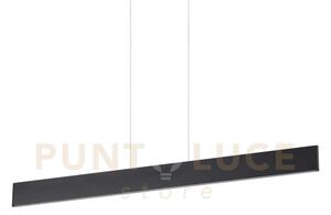 Desk lampadario a sospensione in alluminio led 3000k 32w 3150 lm nero
