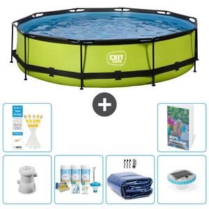 Piscina gonfiabile rettangolare - 360x76 cm - Set da 5 pezzi - Modello S228