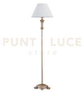 Firenze lampada da terra oro antichizzata con paralume 1 luce attac
