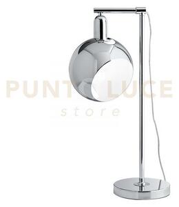 Lume narciso in metallo cromo 1 luce attacco e27 32x20x58cm diffuso