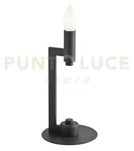 Lume karol grigio 1 luce attacco e14 15x15x37,5cm in metallo