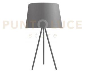 Lume marilyn con paralume in tessuto grigio 1 luce attacco e27 30x5