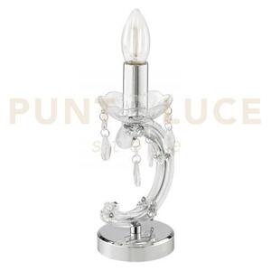 Lume houston trasparente 1 luce attacco e14 9,5x9,5x24cm