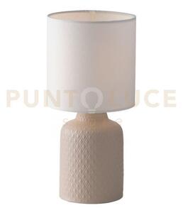 Lumetto ravello rosa antico e bianco 1 luce attacco e14 15x32cm in 