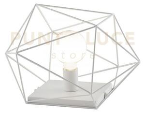 Lampada da tavolo abraxas bianco 1 luce attacco e27 40,5x29,5x26,5c
