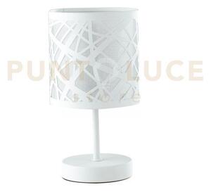 Lume batik bianco 1 luce attacco e14 13x13x19cm
