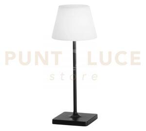Lampada da tavolo ricaricabile led jammin nera 2,2w 60lm 3000k dimm