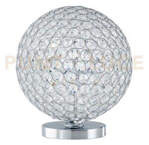 Lume planet cromo 3 luci attacco g9 25x25x28cm in metallo e cristal