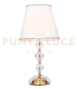 Lume riflesso oro 1 luce attacco e27 40x65cm decorato in cristallo