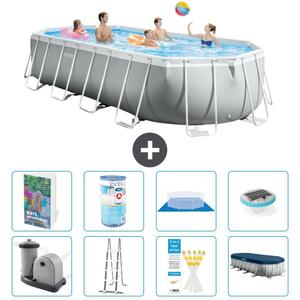 Piscina fuori terra ovale "Prism Frame" - 610x305x122 cm - 7 pezzi - Modello S622