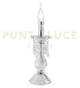 Lume cristallo trasparente 1 luce attacco e14 13x31cm