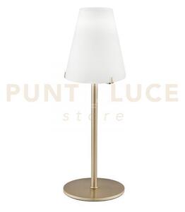 Lume canto oro e bianco 1 luce attacco g9 12x12x35cm in metaallo e 