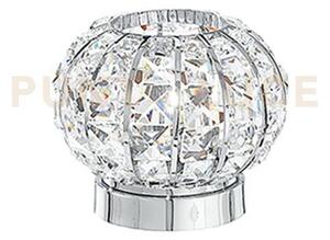 Lume concert cromo 1 luce attacco e27 20x20x18cm in metallo e crist