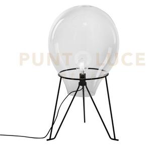 Lume azuma trasparente 1 luce attacco e27 38x63cm con base in metal