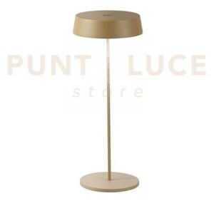 Lampada da tavolo ricaricabile led cocktail oro 2,2w 192lm 3000k di