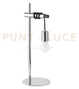 Lampada da tavolo admiral cromo 1 luce attacco e27 18x50cm