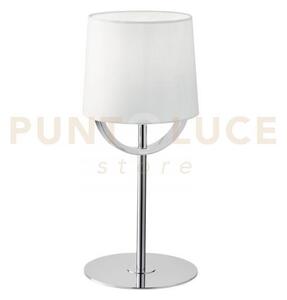 Lumetto astoria cromo e bianco 1 luce attacco e27 18x40,5cm