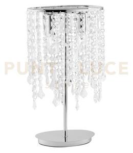 Lumetto breeze cromo e cristalli k9 2 luci attacco e14 25,5x25,5x4