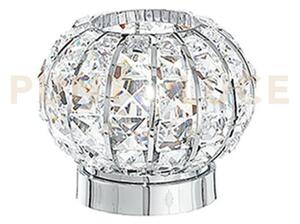 Lumetto concert cromo 1 luce attacco g9 16x16x16cm in metallo e cri