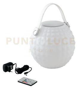 Lampada led portatile geco bianca 3w 180lm rgb dimmerabile ip44 spe
