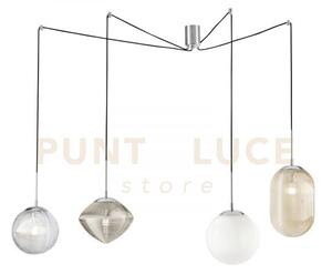 Lampadario a sospensione greenwich forme geometriche multicolor 4 l